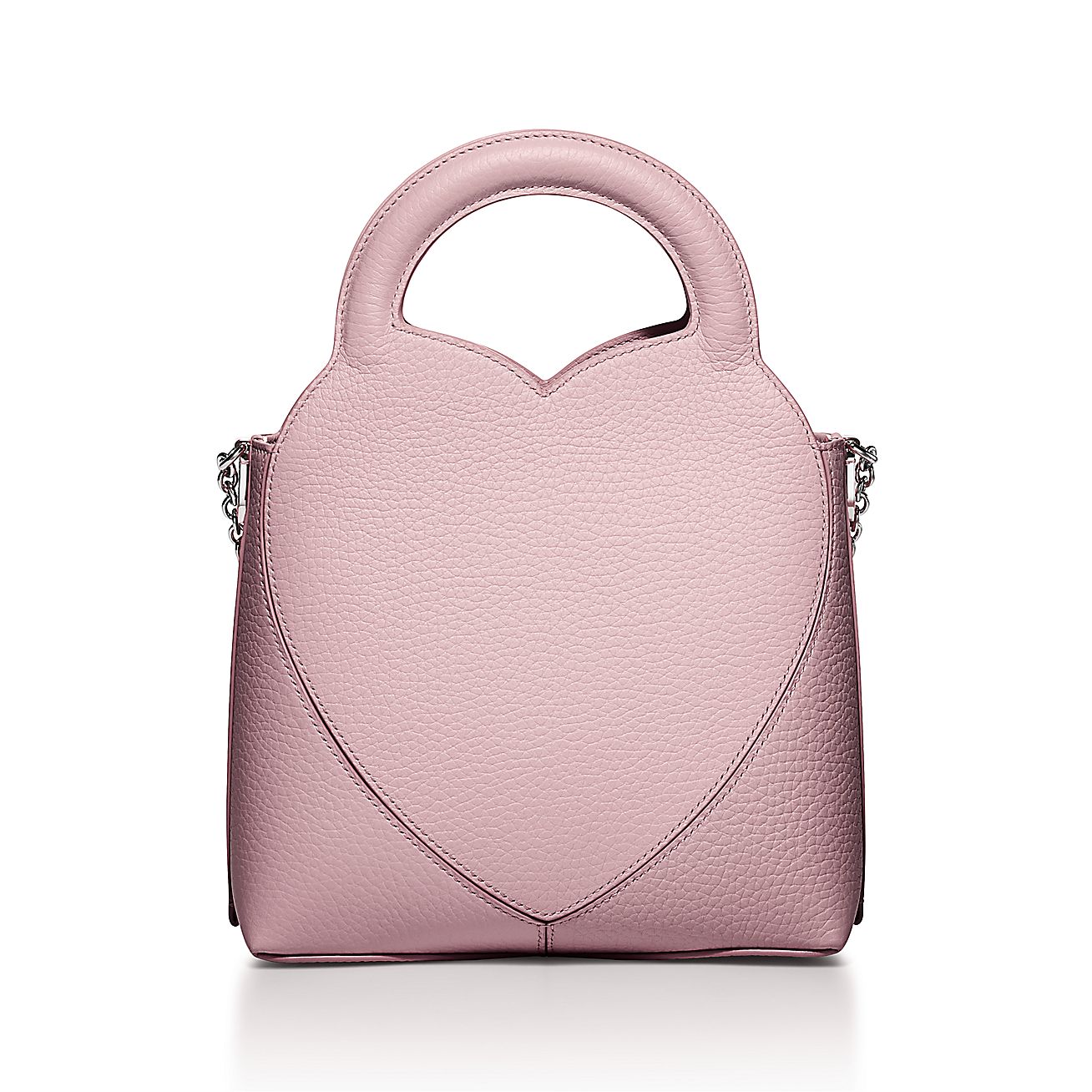 Return to Tiffany Mini Tote Bag in Crystal Pink Leather