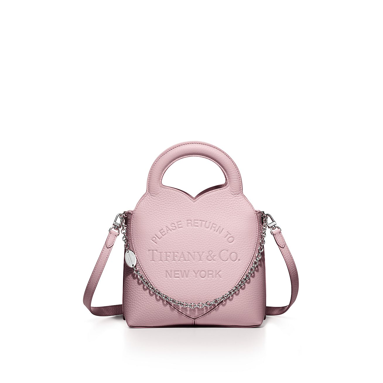 Return to Tiffany Mini Tote Bag in Crystal Pink Leather Tiffany Co. UK