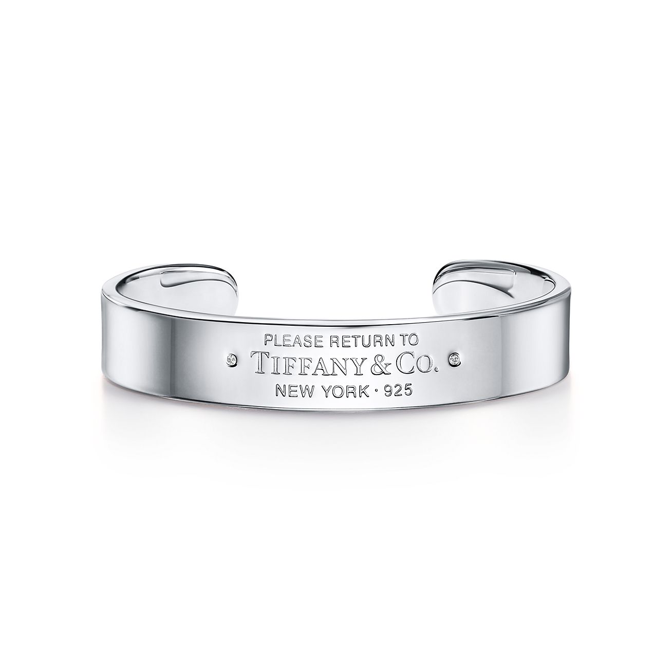 Return to Tiffany®Narrow Cuff
in Sterling Silver with Diamonds