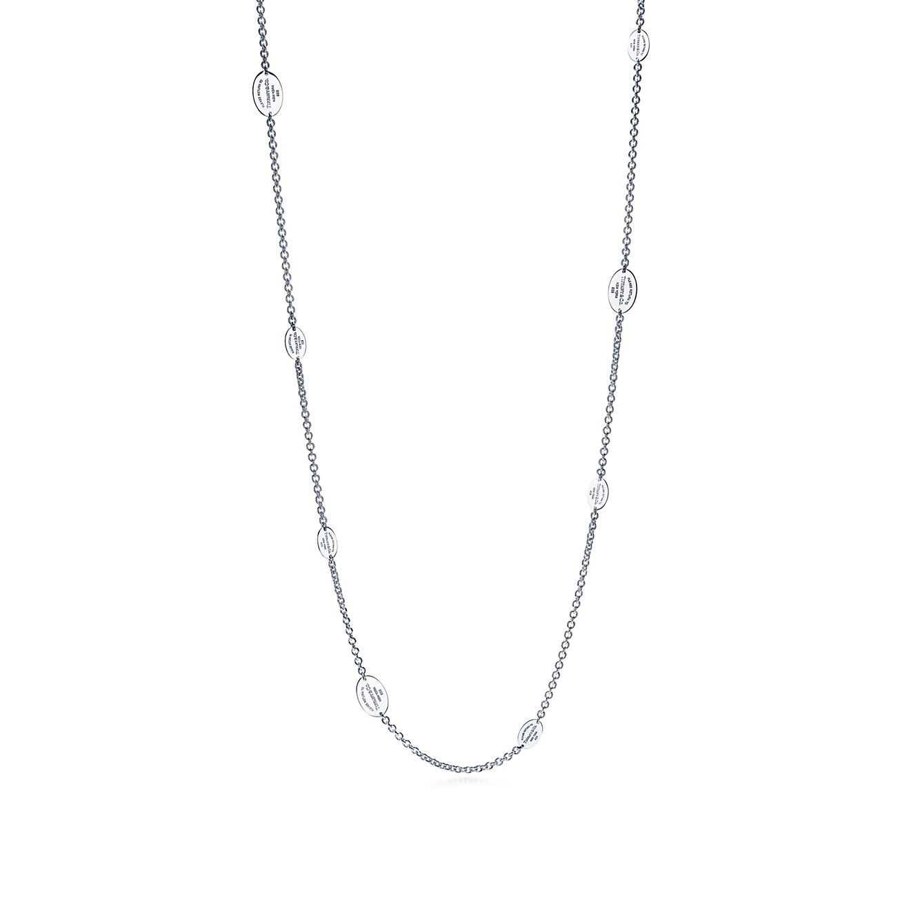 to Tiffany® oval tag station necklace 