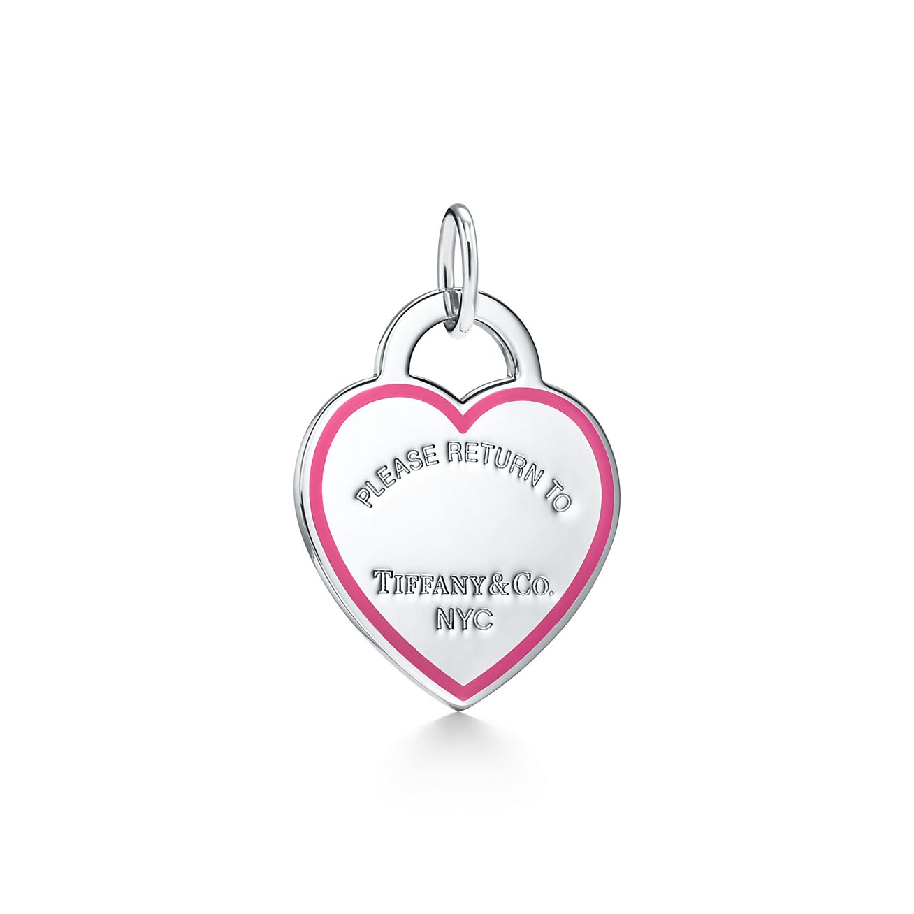 Return to Tiffany® Pink Heart Tag Charm 