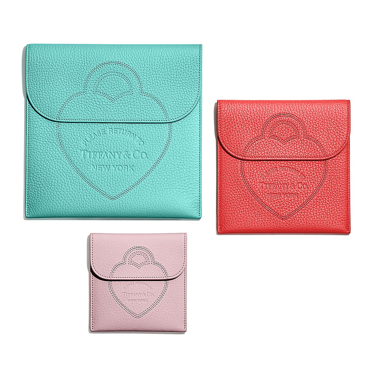 Return to Tiffany® Pouch Set in Multi-colored Leather, Set of
