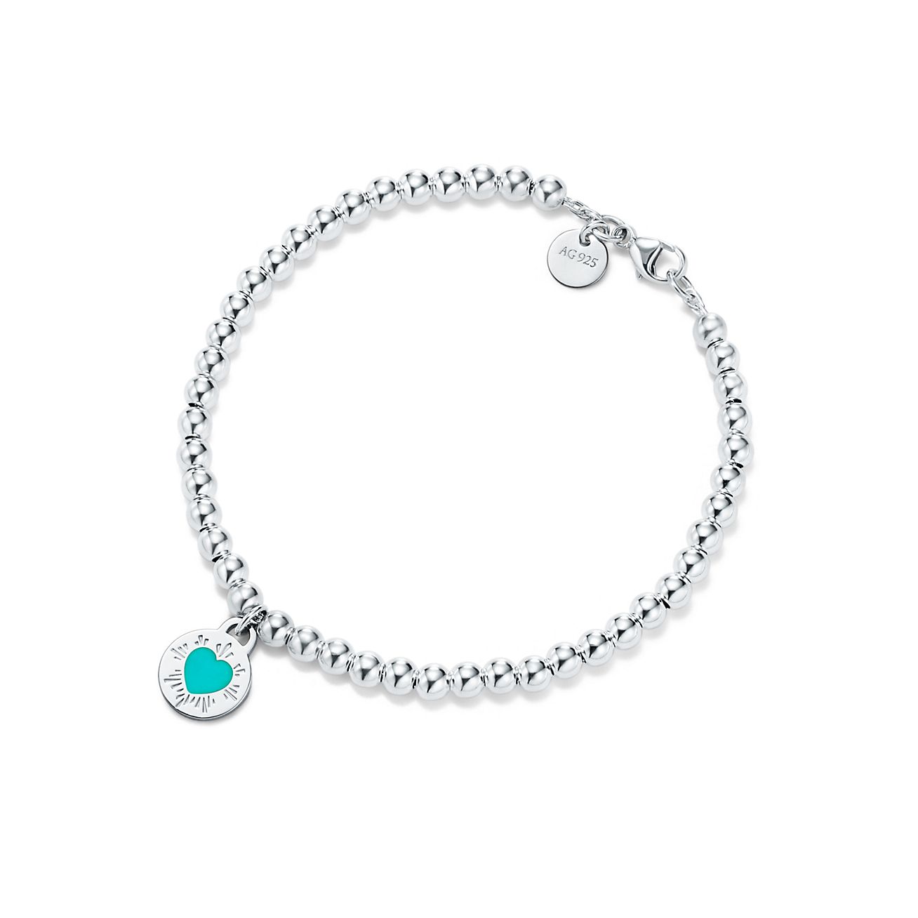 Return to Tiffany® Round Heart Charm Bracelet