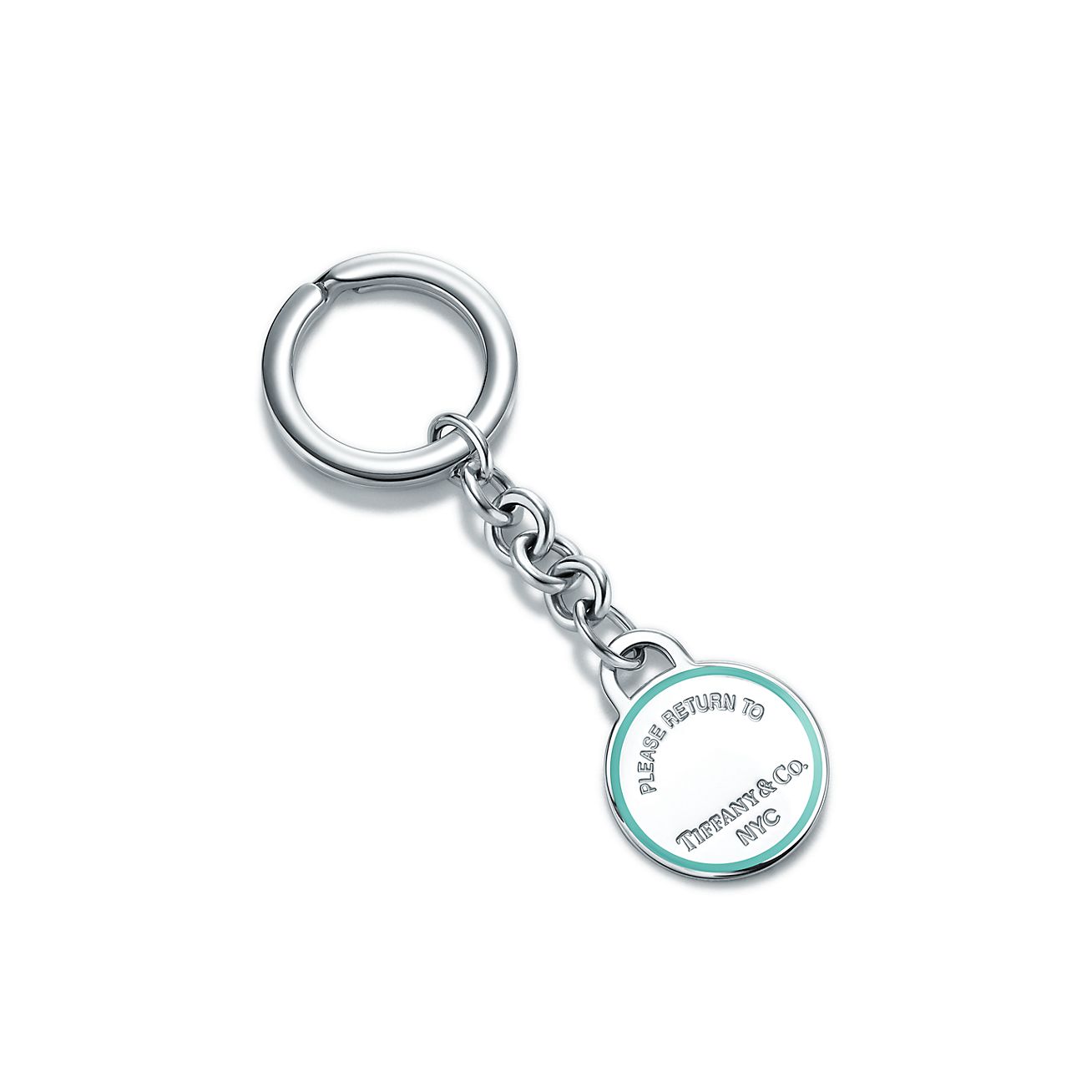 tiffany silver keychain