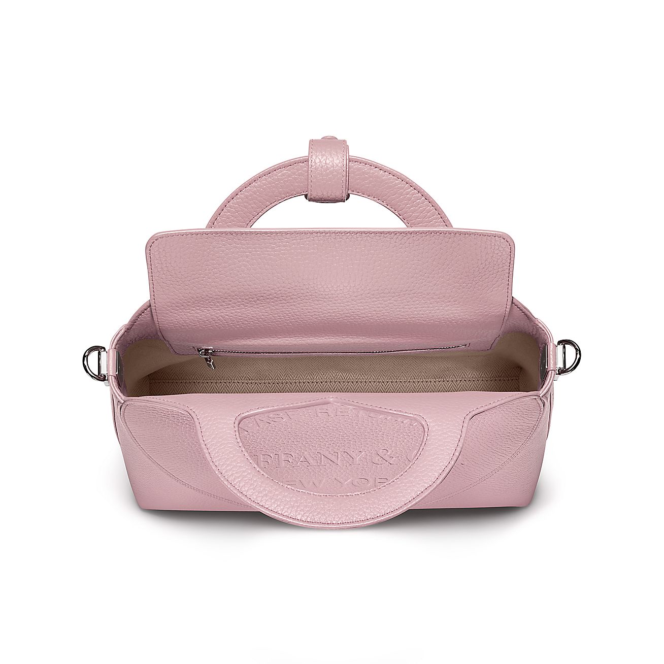 Return to Tiffany® Small Tote Bag in Crystal Pink Leather