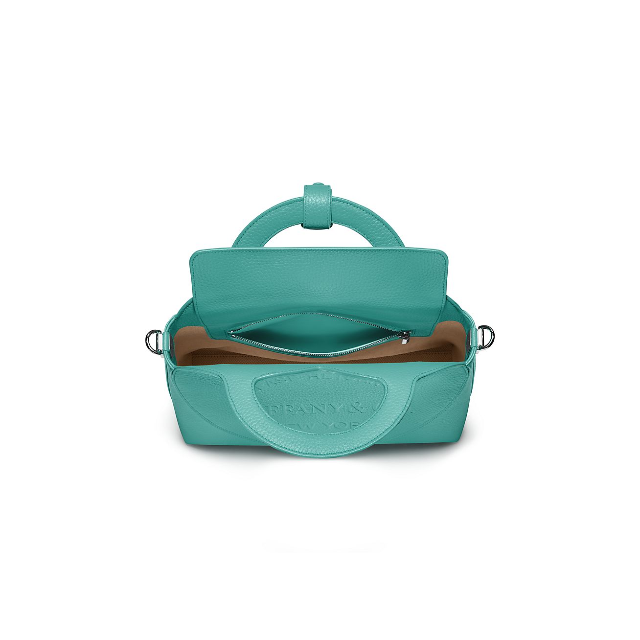 Return to Tiffany Small Tote Bag in Tiffany Blue Leather