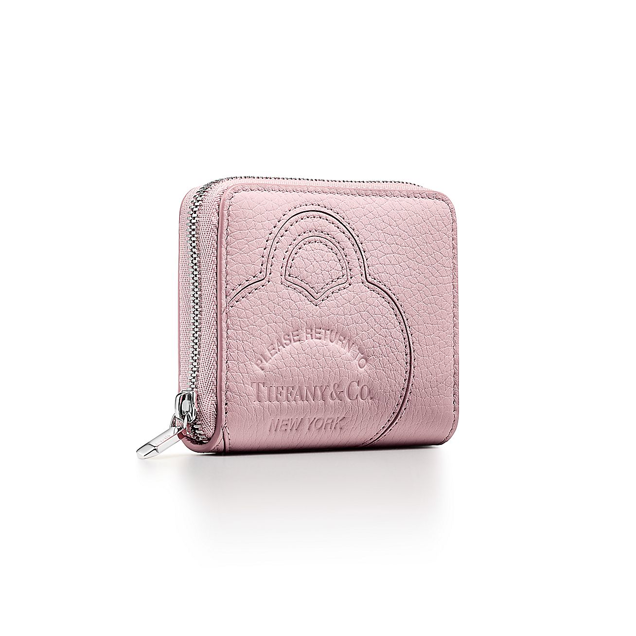 Return to Tiffany™ Coin Case in Crystal Pink Leather
