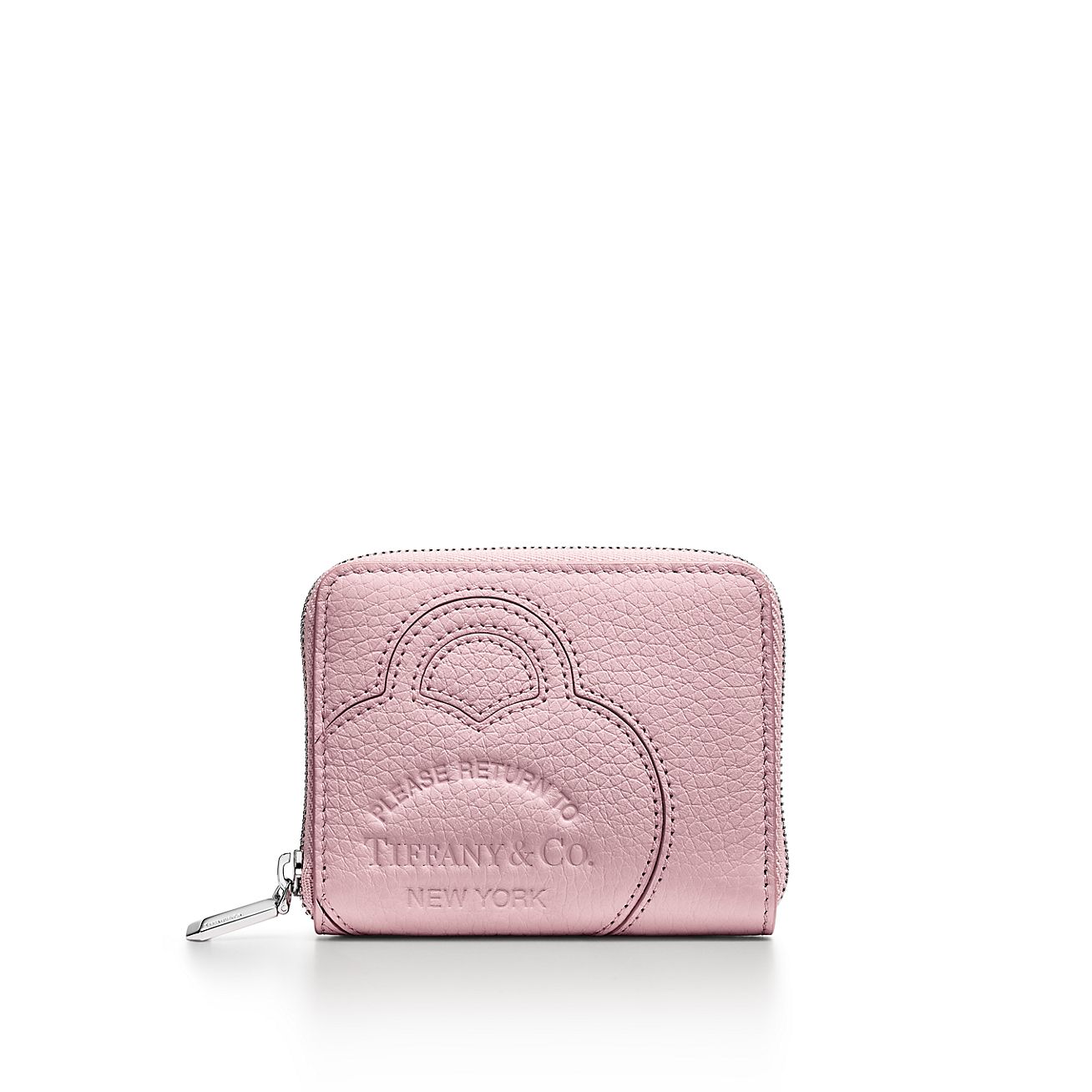 Return to Tiffany Small Zip Wallet in Crystal Pink Leather Tiffany Co. UK