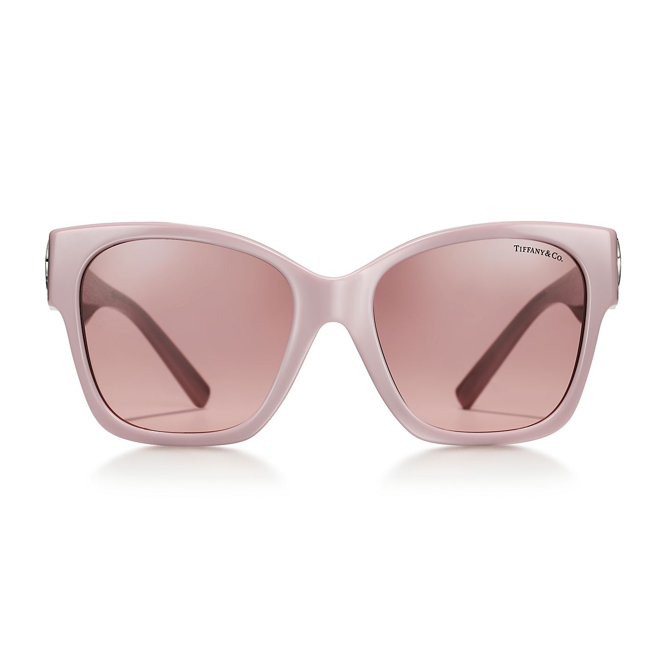 Return to Tiffany® Sunglasses in Dusty Pink Acetate with Pink Gradient  Lenses | Tiffany u0026 Co.