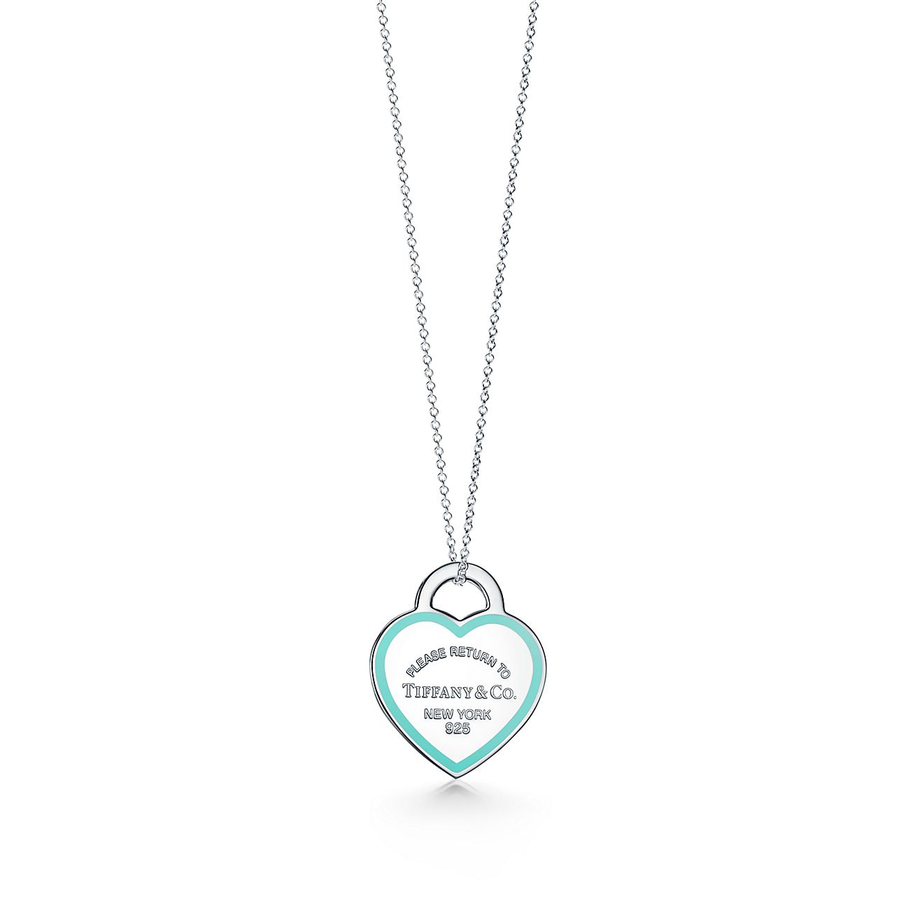Return to Tiffany™ Tiffany Blue® Heart Pendant in Silver, Medium ...