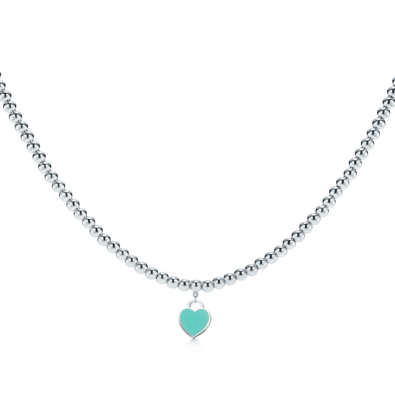tiffany n co heart necklace