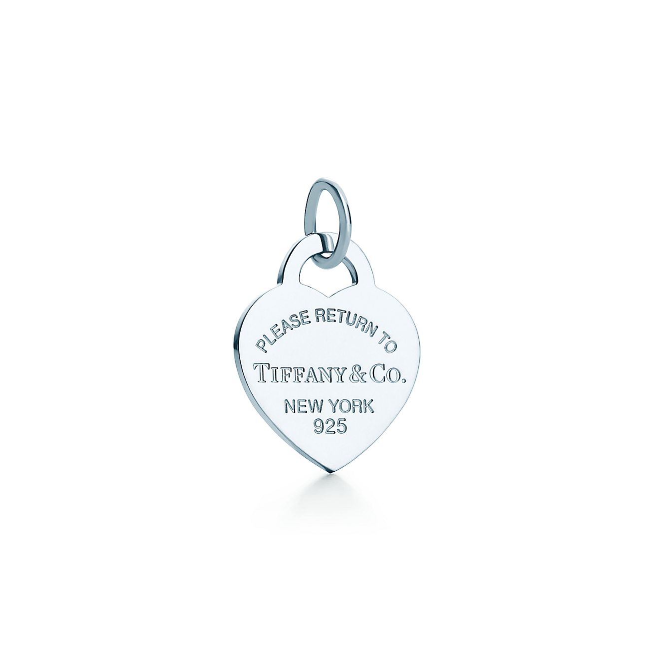 Return to Tiffany™ Tiffany Blue® Heart Tag Charm in Silver, Small