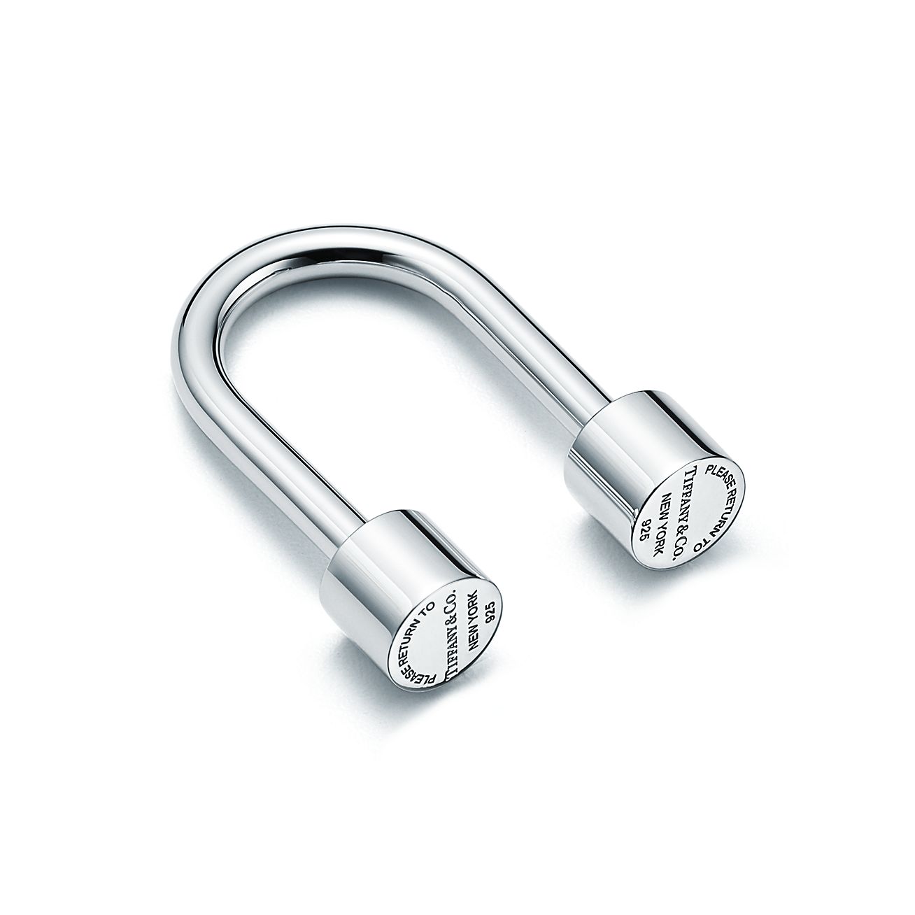 return to tiffany u shaped key ring in sterling silver tiffany co