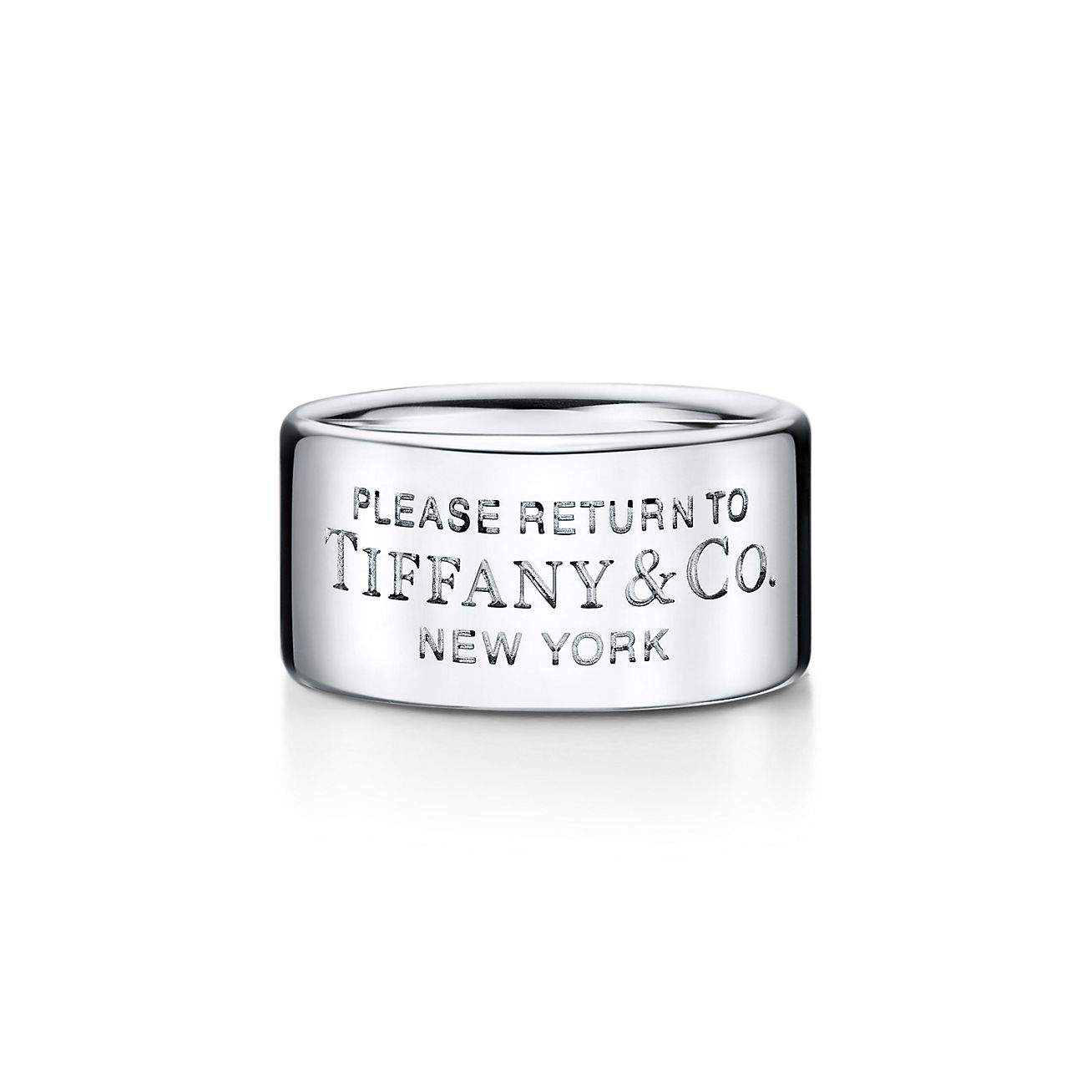 Blokkeren Vlucht uitglijden Return to Tiffany® wide ring in sterling silver, 10 mm wide. | Tiffany & Co.