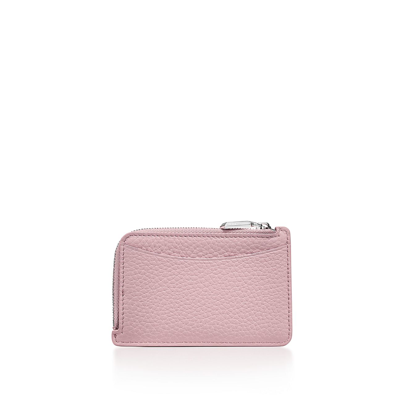 Return to Tiffany® Zip Card Case in Crystal Pink Leather | Tiffany 