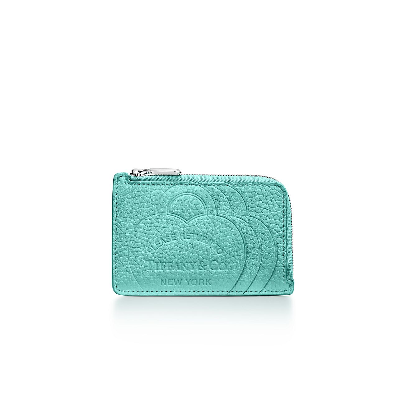 Return to Tiffany Small Zip Wallet in Tiffany Blue Leather