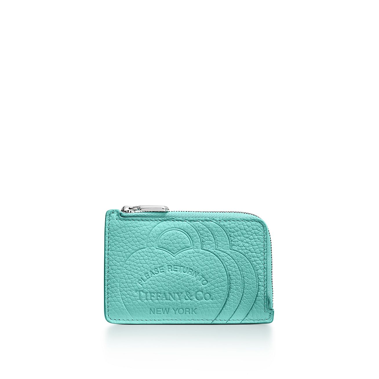 Return to Tiffany® Zip Card Case in Tiffany Blue® Leather 