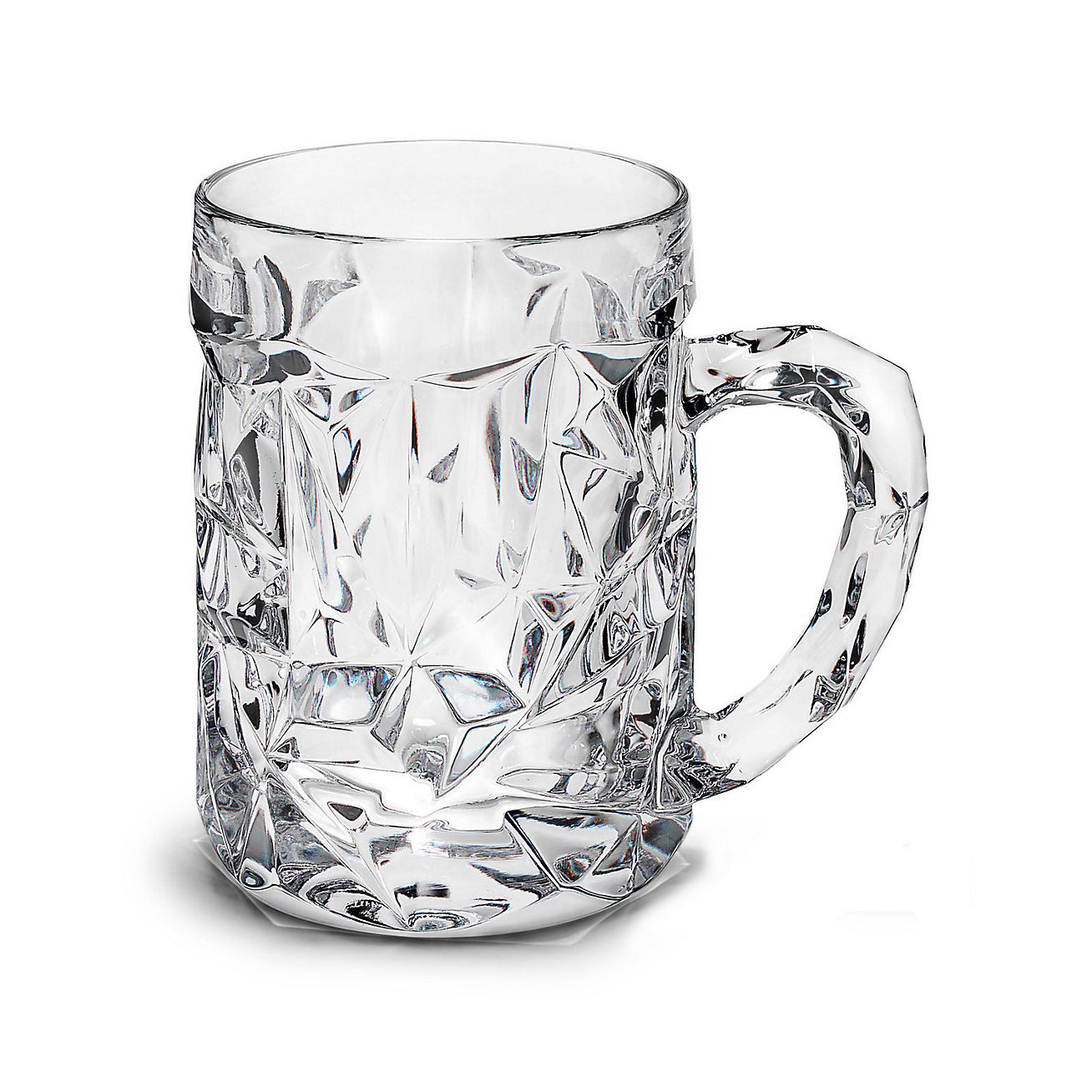 Rock-cut beer mug in crystal. | Tiffany 