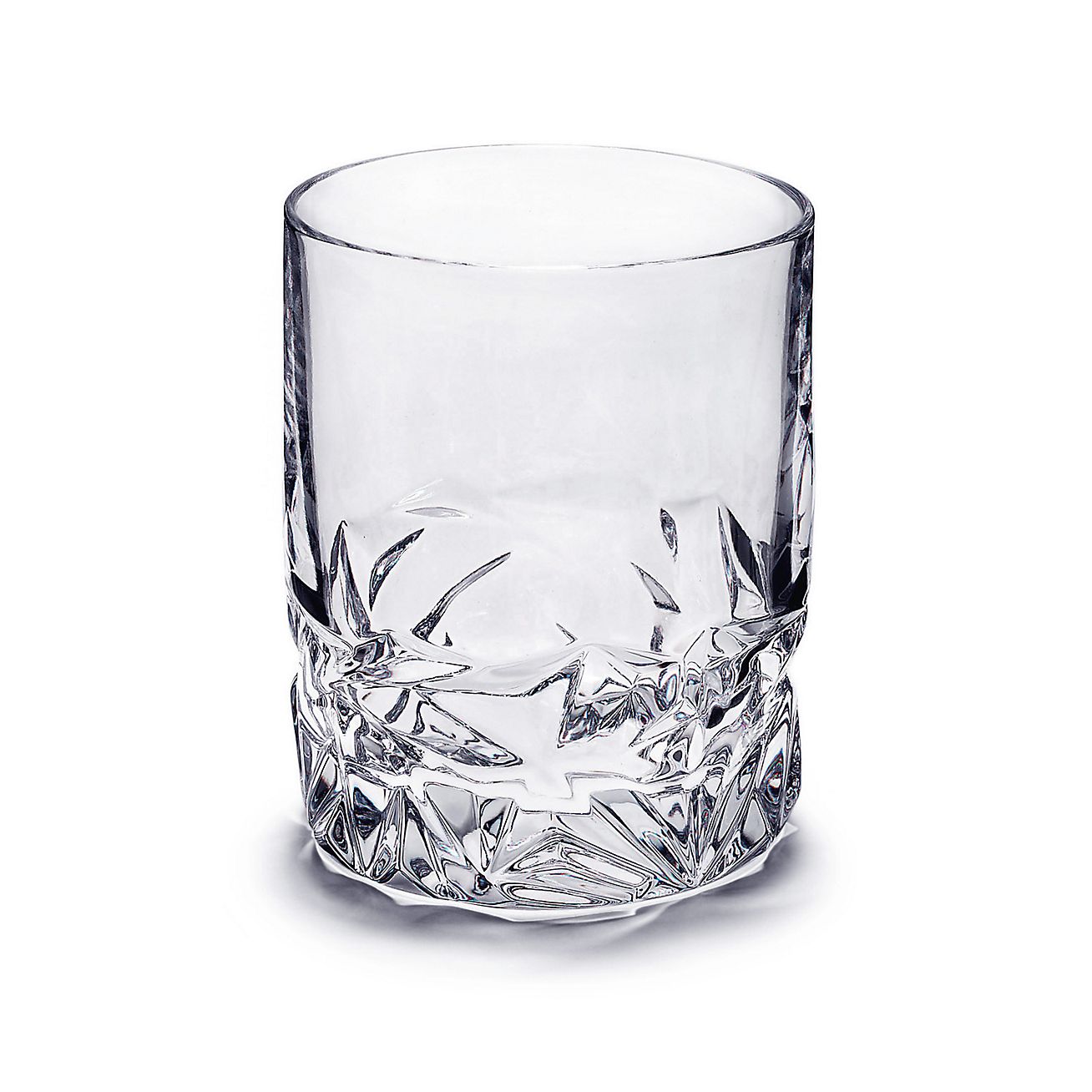 Rock-cut double old-fashioned glass in 