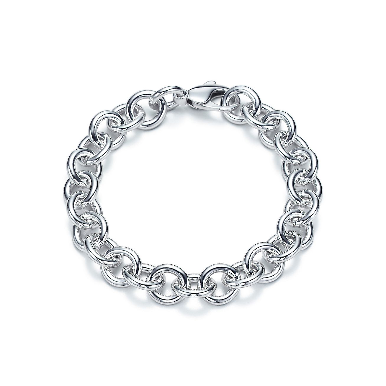 tiffany silver chain link bracelet