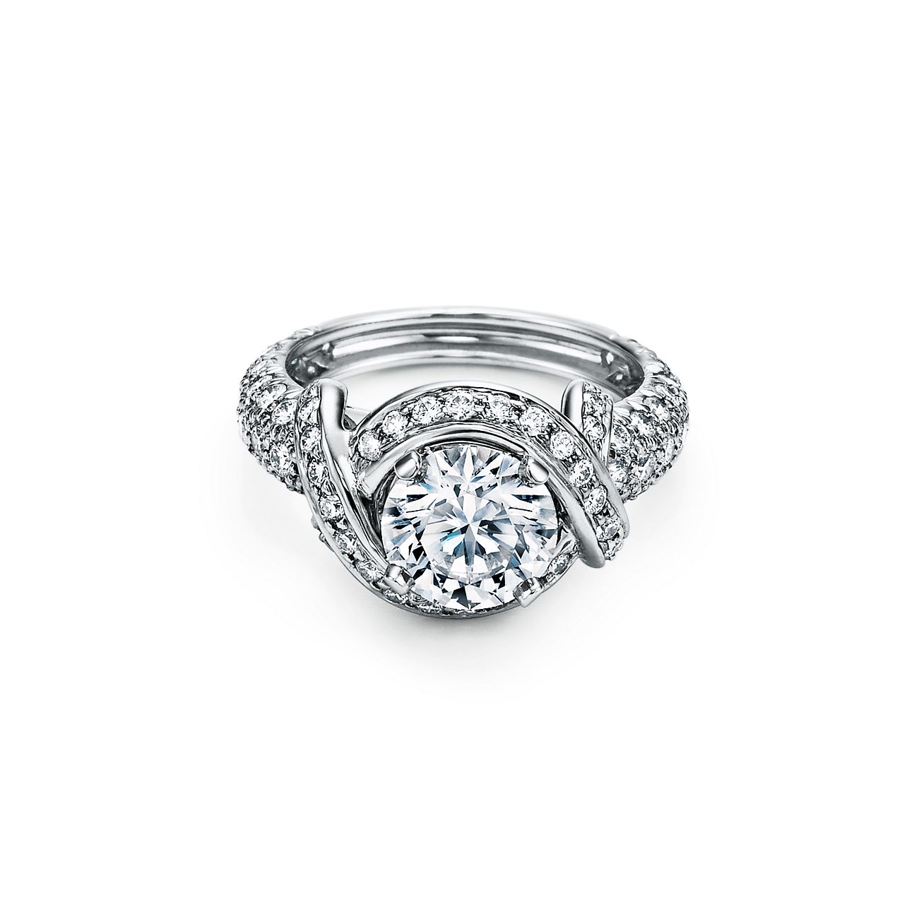 Schlumberger by Tiffany & Co.™ Ribbon Engagement Ring with a