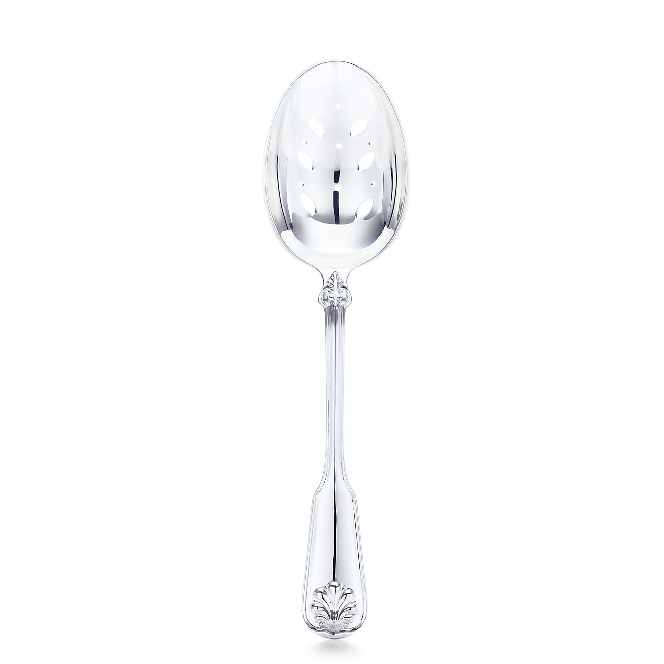 Shell & Thread Pierced Vegetable Spoon
