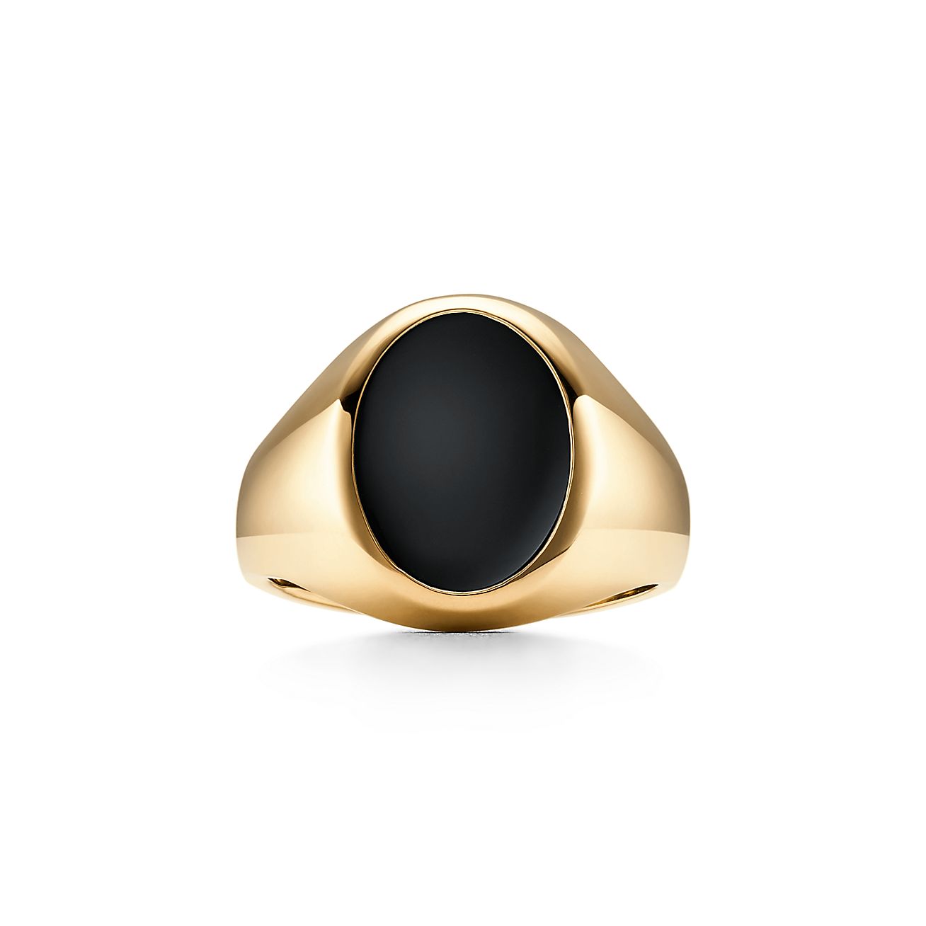 Signet Ring In 18k Gold With Black Onyx Tiffany Co
