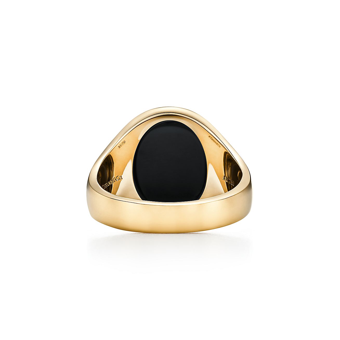 Signet Ring In 18k Gold With Black Onyx Tiffany Co