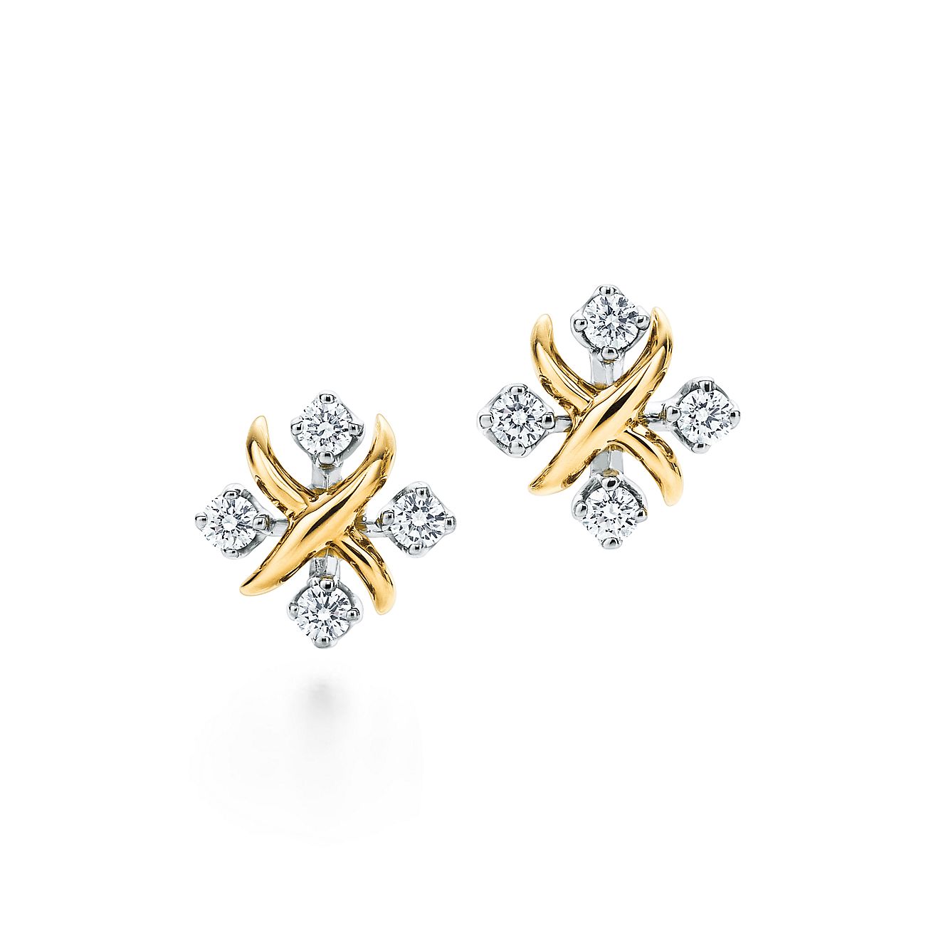 Sixteen Stone by Tiffany ピアス ダイヤモンド イエローゴールド