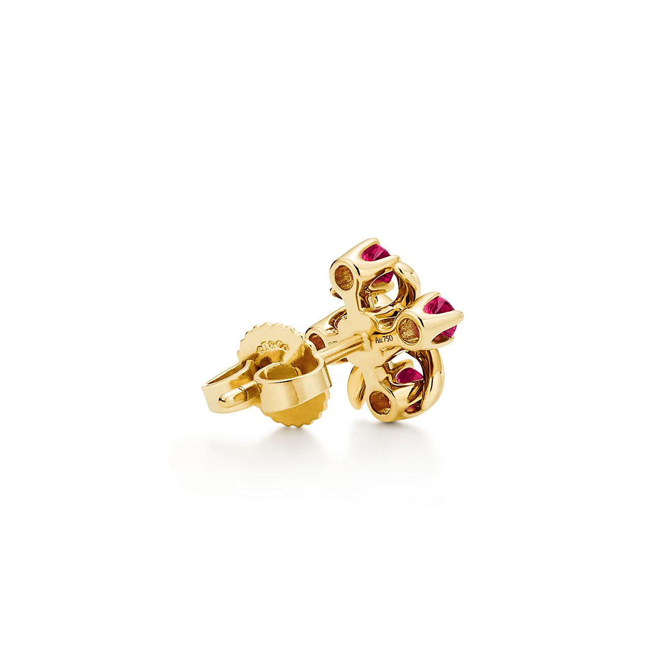 Sixteen Stone by Tiffany ピアス ルビー イエローゴールド | Tiffany