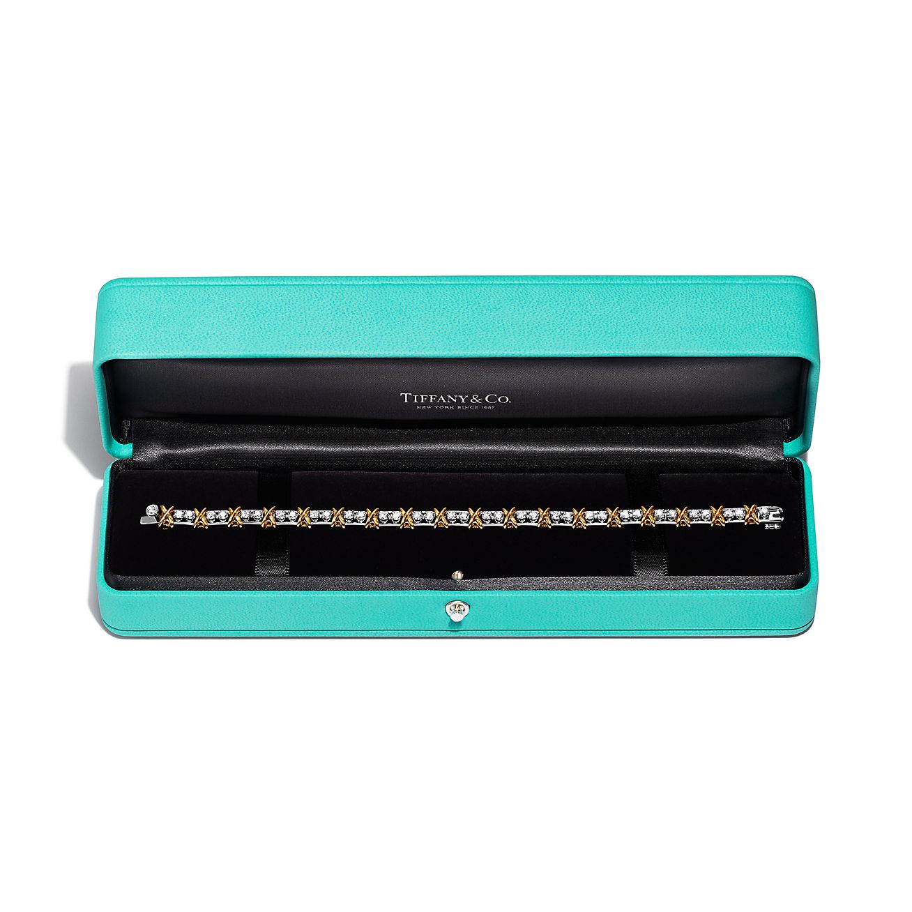 Sixteen Stone by Tiffany Bracelet in Platinum and Yellow