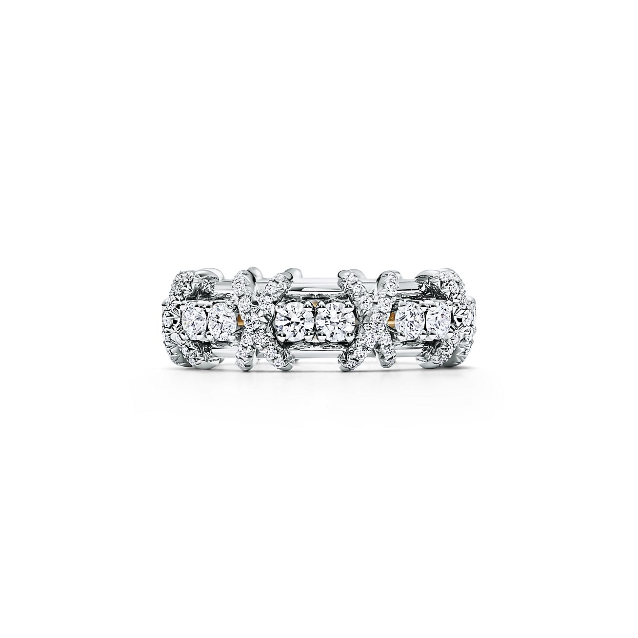 Sixteen Stone by Tiffany Ring in Platinum with Diamonds | Tiffany