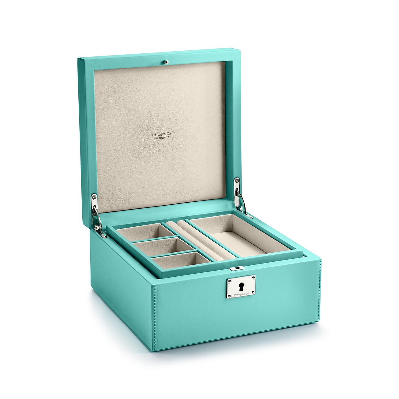 Small jewelry box in Tiffany Blue 