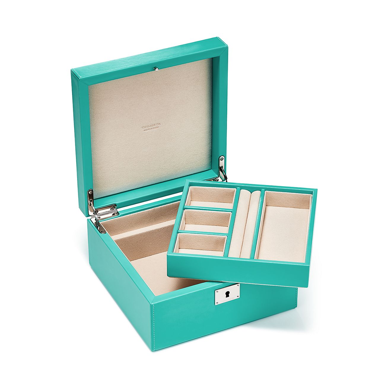 Small jewelry box in Tiffany Blue 
