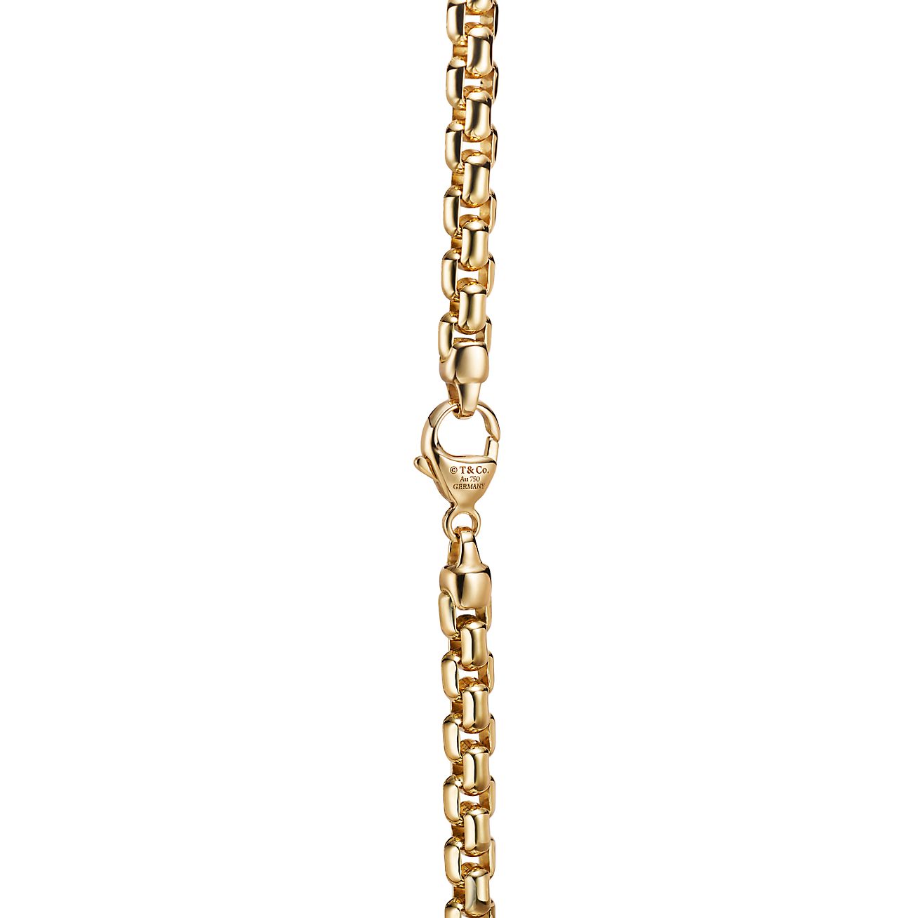 tiffany square link necklace
