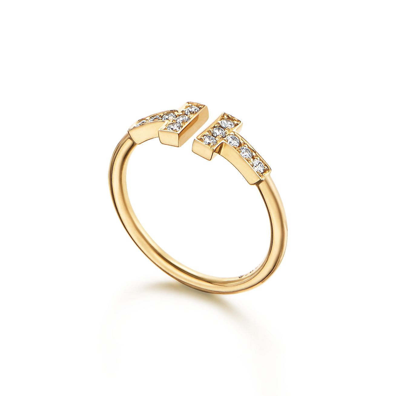 ティファニー T ダイヤモンド ワイヤー リング 18K ゴールド | Tiffany 