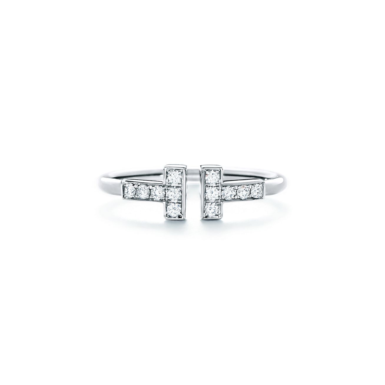 tiffany t ring white gold