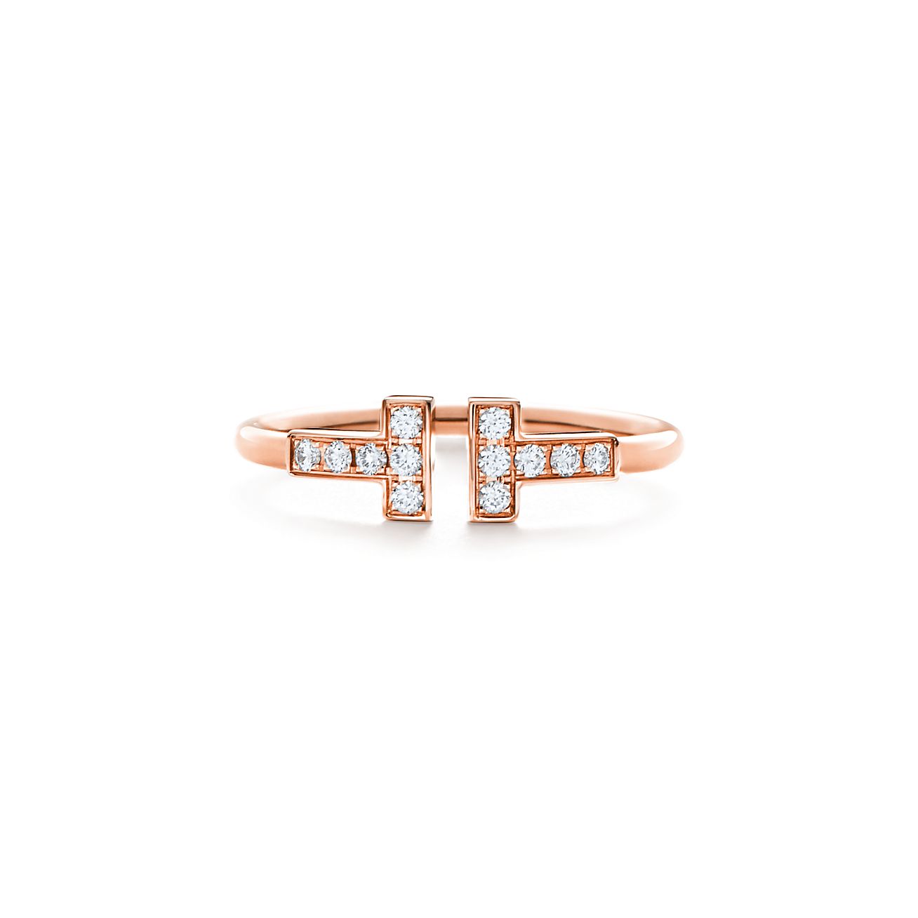 tiffany t rose gold wire ring