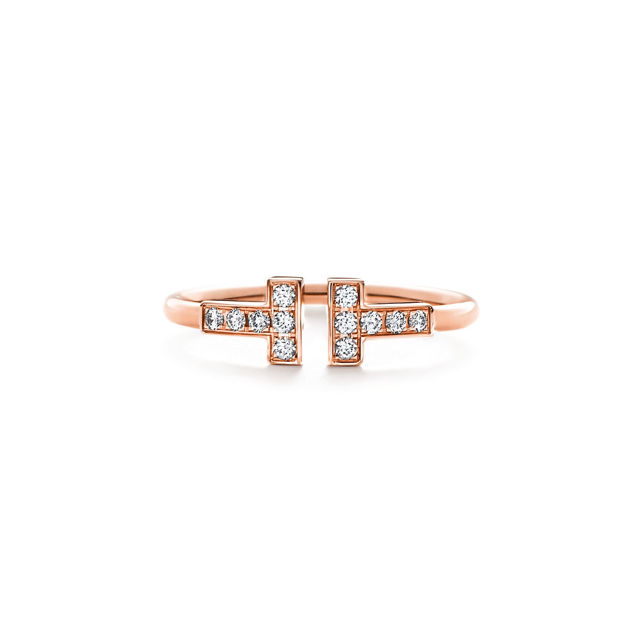 ティファニー Tiffany & Co. リング T ワイヤー 60147235 ダイヤモンド 0.13ct K18WG 10号