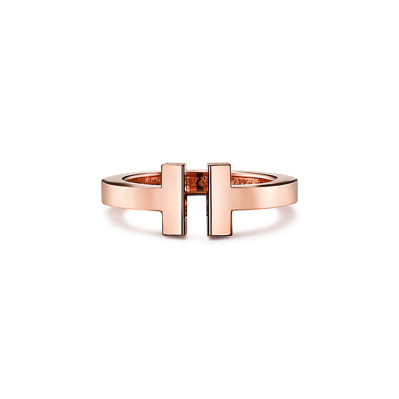 ティファニー T スクエア リング ローズゴールド | Tiffany & Co
