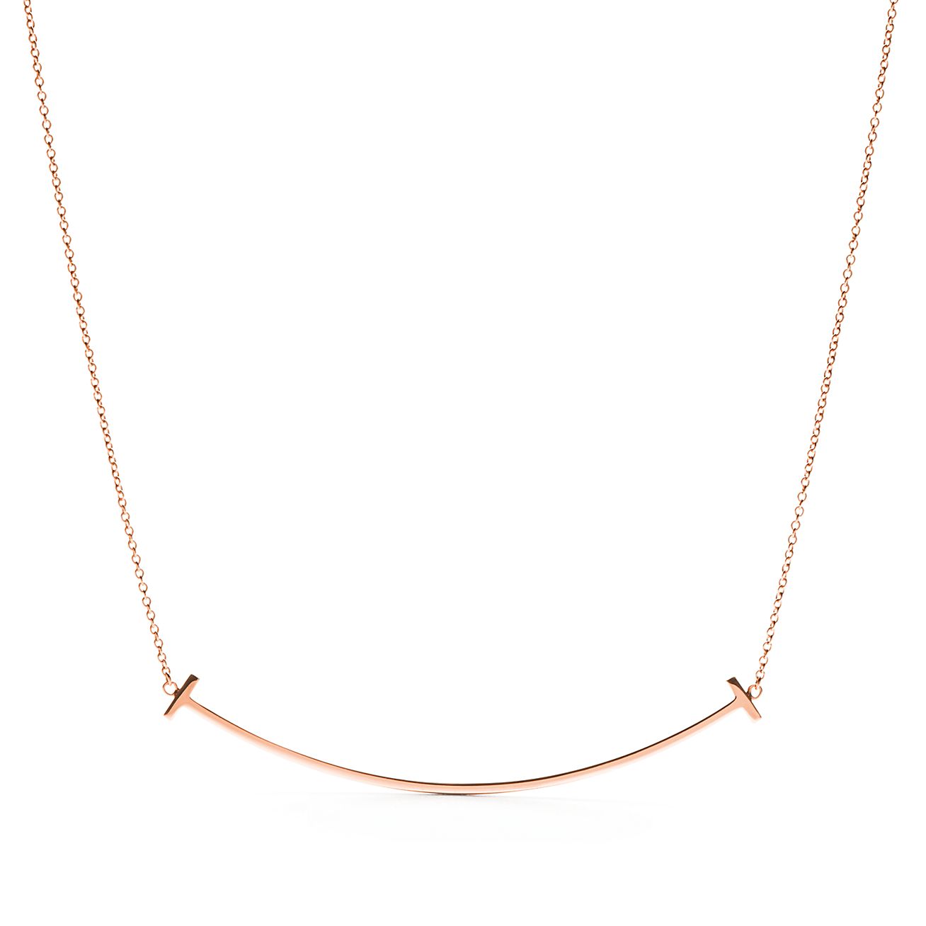 ティファニー T スマイル ペンダント ラージ ローズゴールド Tiffany Co