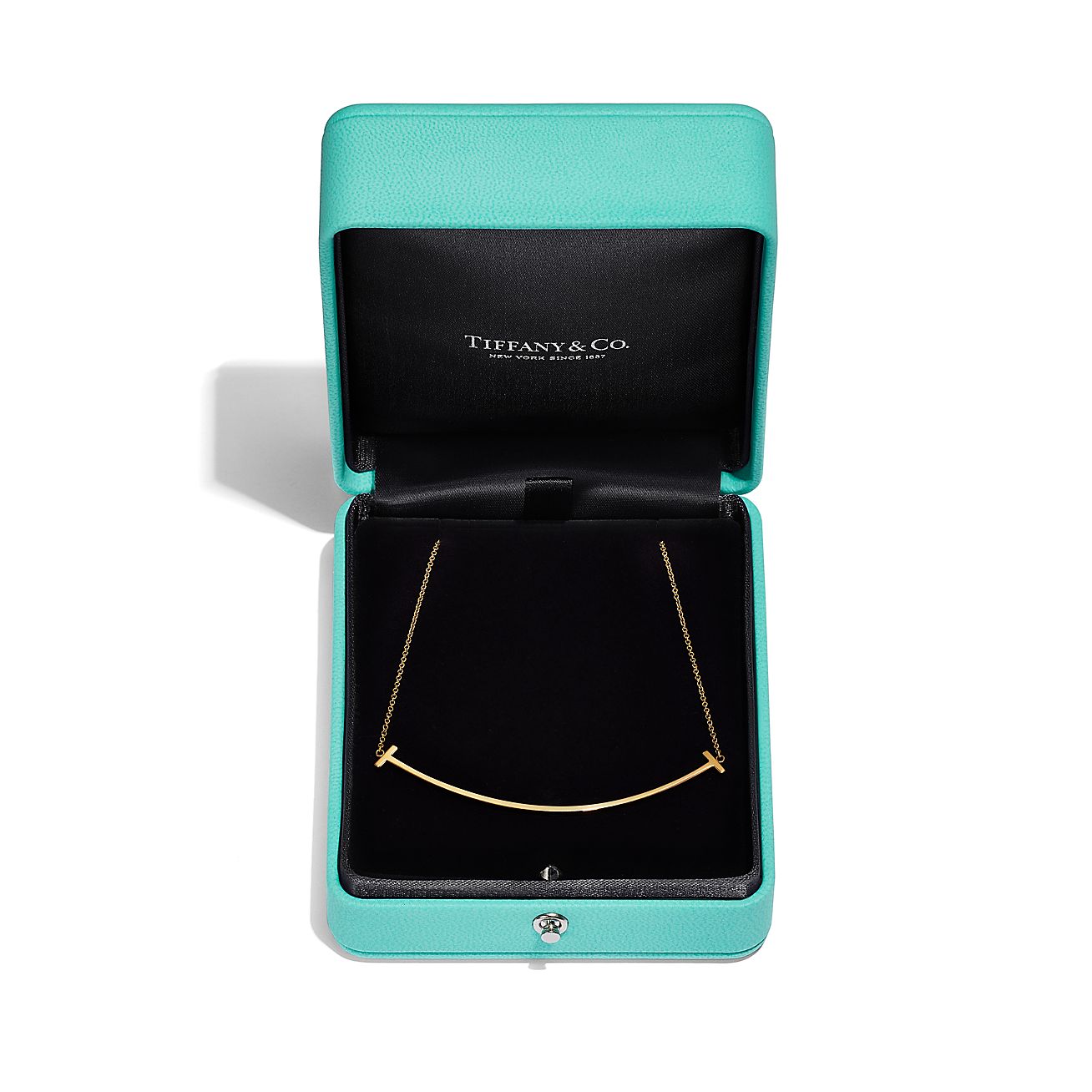 ティファニー Tiffany & Co. ネックレス Tスマイル ラージ K18YG