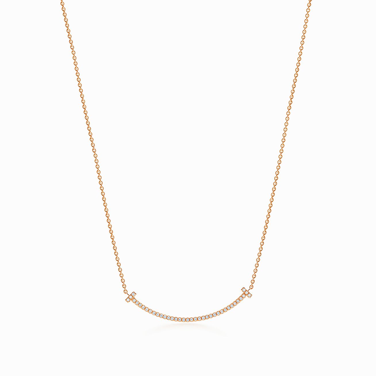 tiffany t smile necklace diamond