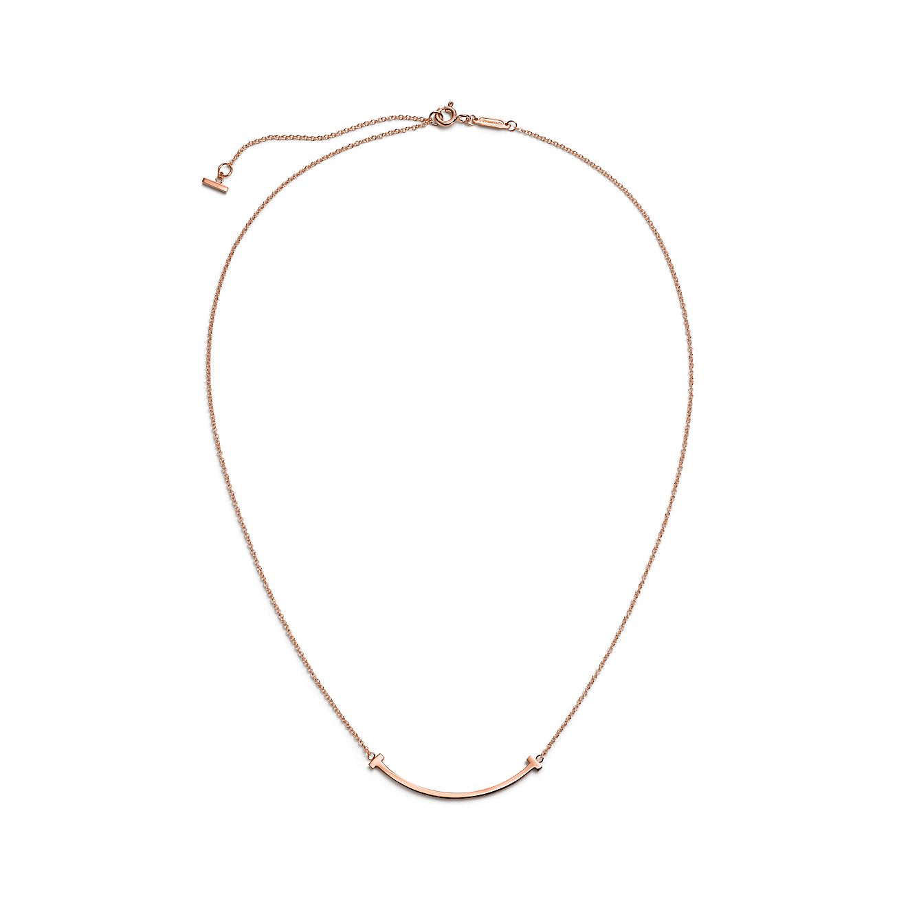 ティファニー T スマイル ペンダント ローズゴールド（スモール