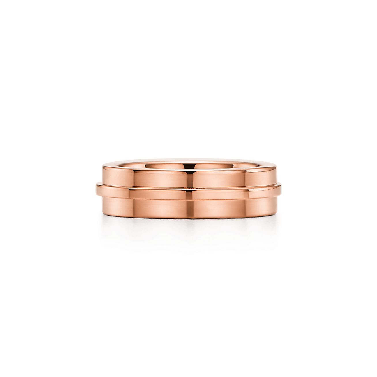 ティファニー T ワイド リング ローズゴールド | Tiffany & Co