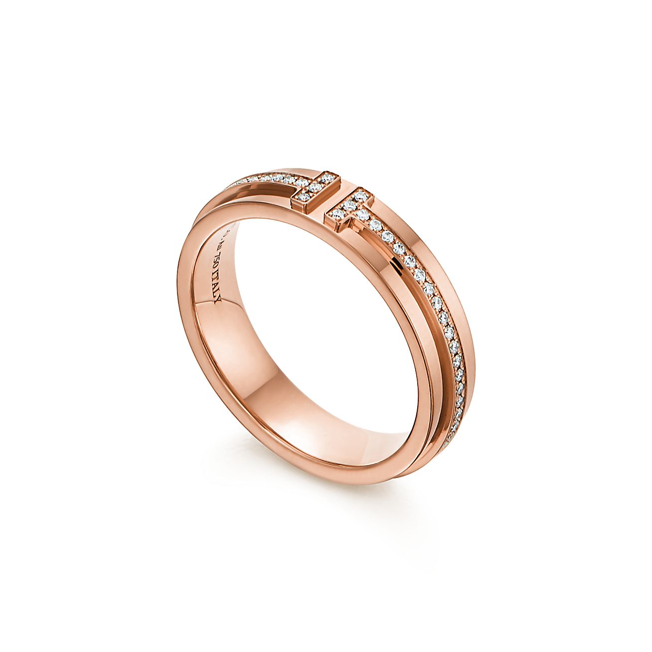 ティファニー T ナロー ダイヤモンド リング ローズゴールド | Tiffany 
