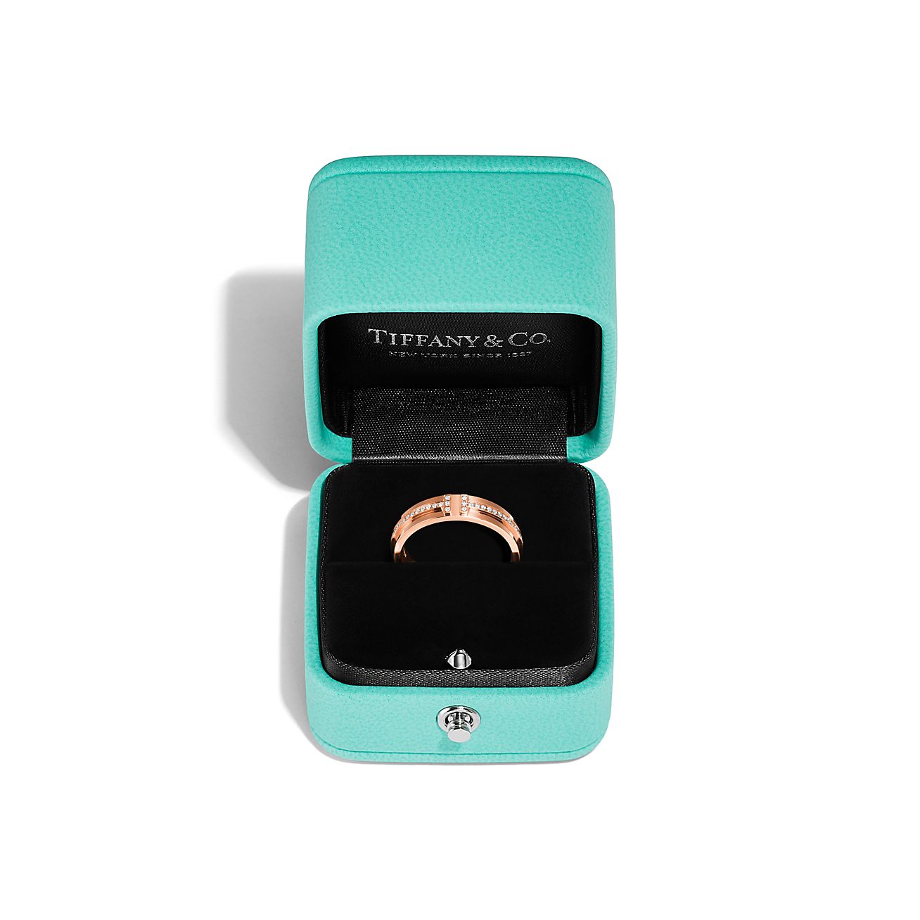 ティファニー T ナロー ダイヤモンド リング ローズゴールド | Tiffany