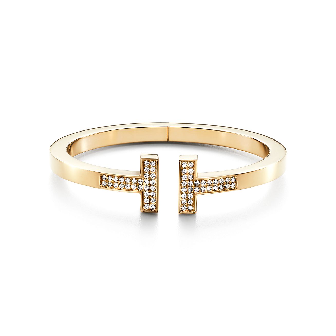 tiffany t square bracelet gold