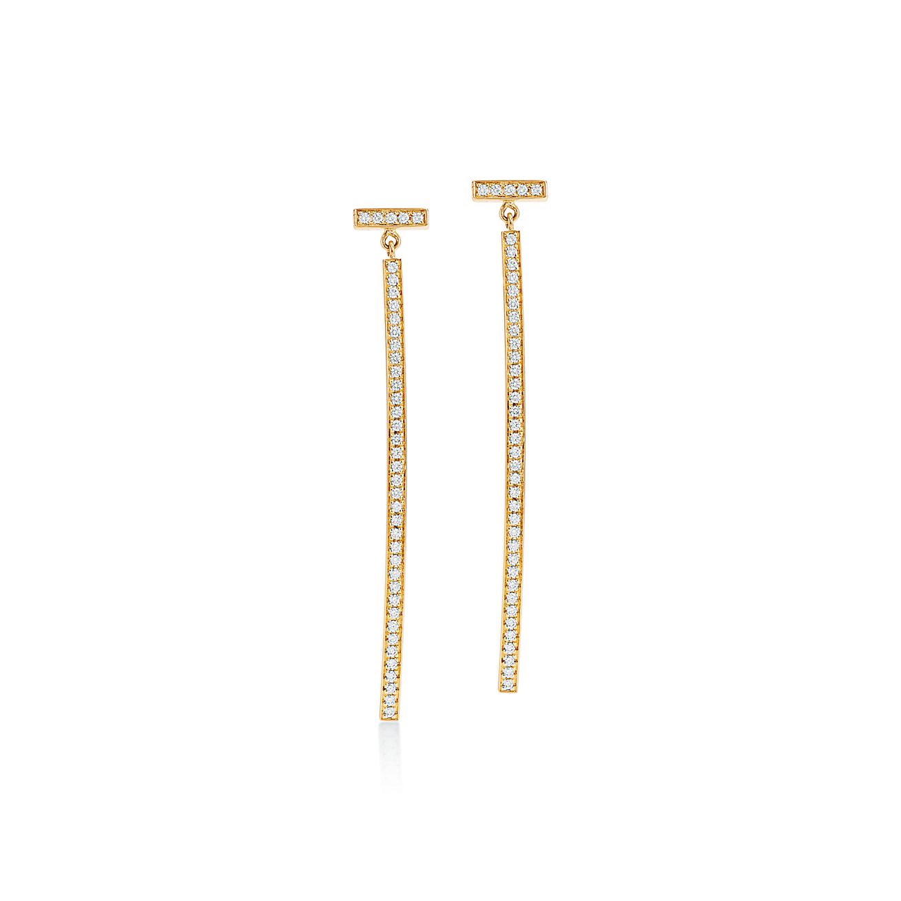 tiffany t earrings gold