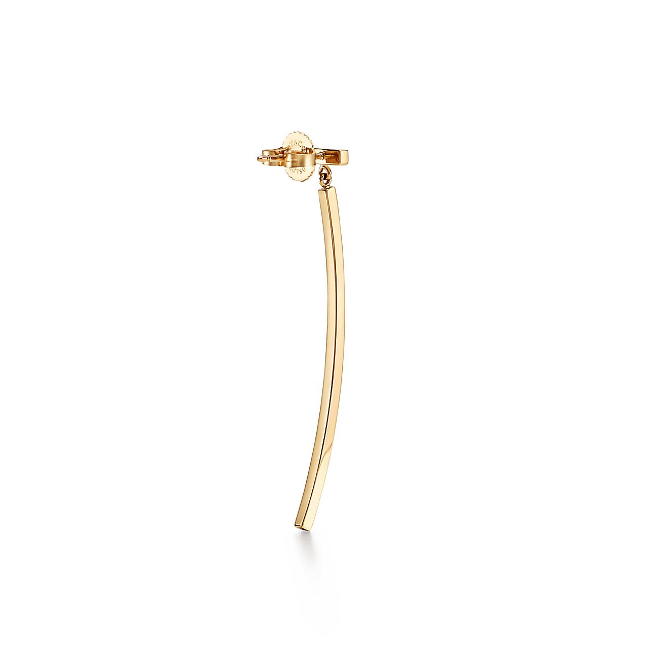 ティファニー T ダイヤモンド バー ピアス 18K ゴールド。 | Tiffany & Co